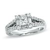 Thumbnail Image 1 of Previously Owned - 1 CT. T.W. Princess-Cut Diamond Split Shank Engagement Ring in 14K White Gold