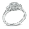 Thumbnail Image 2 of Previously Owned - 1/2 CT. T.W. Diamond Double Frame Three Stone Ring in 10K White Gold