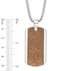 Thumbnail Image 4 of Previously Owned - Textured Necklace and Bracelet Set in Two-Tone Stainless Steel - 24"
