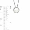 Thumbnail Image 2 of Previously Owned-Honora 7.5-8.0mm Freshwater Cultured Pearl and Diamond Accent Frame Pendant in Sterling Silver