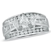 Thumbnail Image 1 of Previously Owned - 1-1/2 CT. T.W. Marquise Diamond Cathedral Bridge Ring in 14K White Gold