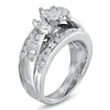 Thumbnail Image 1 of Previously Owned - 1-1/2 CT. T.W. Marquise Diamond Cathedral Bridge Ring in 14K White Gold