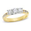Thumbnail Image 1 of Previously Owned - 1 CT. T.W. Diamond Past Present Future® Engagement Ring in 10K Gold