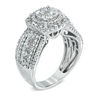 Thumbnail Image 2 of Previously Owned - 1-1/2 CT. T.W. Diamond Layered Framed Cluster Ring in 10K White Gold