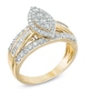 Thumbnail Image 2 of Previously Owned - 1 CT. T.W. Diamond Marquise Cluster Engagement Ring in 10K Gold