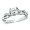 Thumbnail Image 1 of Previously Owned - 1 CT. T.W. Princess-Cut Diamond Twist Shank Engagement Ring in 14K White Gold (J/I3)