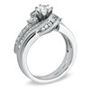 Thumbnail Image 2 of Previously Owned - 1-1/2 CT. T.W. Diamond Three Stone Bridal Set in 14K White Gold