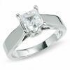 Thumbnail Image 1 of Previously Owned - 1-1/4 CT. T.W. Princess-Cut Diamond Solitaire Engagement Ring in 14K White Gold