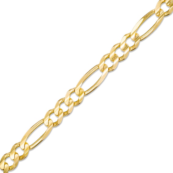 Previously Owned - 7.0mm Figaro Chain Bracelet in 14K Gold - 8.5"
