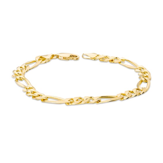 Previously Owned - 7.0mm Figaro Chain Bracelet in 14K Gold - 8.5"