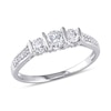 Thumbnail Image 1 of Previously Owned - 1/2 CT. T.W. Diamond Three Stone Ring in 10K White Gold