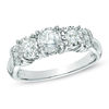 Thumbnail Image 1 of Previously Owned - 1/2 CT. T.W. Diamond Collar Past Present Future® Ring in 10K White Gold