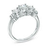 Thumbnail Image 2 of Previously Owned - 1/2 CT. T.W. Diamond Collar Past Present Future® Ring in 10K White Gold