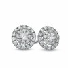 Thumbnail Image 1 of Previously Owned - 1 CT. T.W. Diamond Double Frame Stud Earrings in 10K White Gold