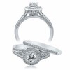 Thumbnail Image 2 of Previously Owned - 1-1/4 CT. T.W. Diamond Frame Bridal Set in 14K White Gold