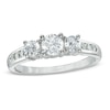 Thumbnail Image 1 of Previously Owned - 1 CT. T.W. Diamond Three Stone Past Present Future Ring in 14K White Gold