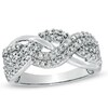 Thumbnail Image 1 of Previously Owned - 1/2 CT. T.W. Diamond Braided Ring in 10K White Gold