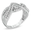 Thumbnail Image 2 of Previously Owned - 1/2 CT. T.W. Diamond Braided Ring in 10K White Gold