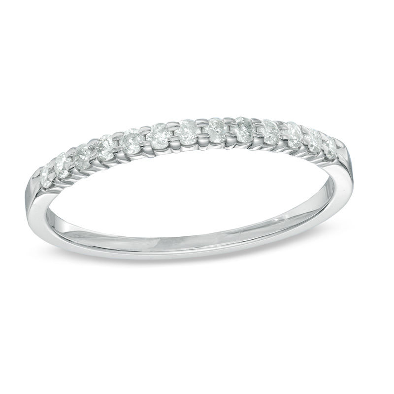 Main Image 1 of Previously Owned - 1/5 CT. T.W. Diamond Anniversary Band in Sterling Silver