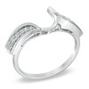 Thumbnail Image 2 of Previously Owned - 1/4 CT. T.W. Diamond Vintage-Style Solitaire Enhancer in 14K White Gold