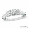 Thumbnail Image 1 of Previously Owned - 1 CT. T.W. Diamond Past Present Future® Engagement Ring in 14K White Gold (I/I2)