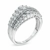 Thumbnail Image 2 of Previously Owned - 1 CT. T.W. Diamond Vintage-Style Multi-Row Anniversary Band in 10K White Gold