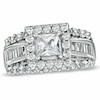 Thumbnail Image 1 of Previously Owned - 2-5/8 CT. T.W. Princess-Cut Diamond Frame Engagement Ring in 14K White Gold