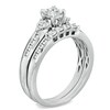 Thumbnail Image 2 of Previously Owned - 3/4 CT. T.W. Princess-Cut Diamond Bridal Set in 14K White Gold