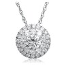 Thumbnail Image 1 of Previously Owned - 1 CT. T.W. Diamond Double Frame Pendant in 14K White Gold