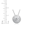 Thumbnail Image 2 of Previously Owned - 1 CT. T.W. Diamond Double Frame Pendant in 14K White Gold