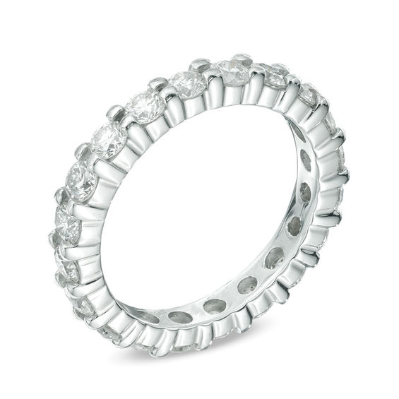 Previously Owned - 2 CT. T.w. Diamond Eternity Wedding Band in 14K White Gold