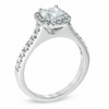Thumbnail Image 2 of Previously Owned - 1-1/4 CT. T.W. Cushion-Cut Diamond Frame Engagement Ring in Platinum (H/SI2)