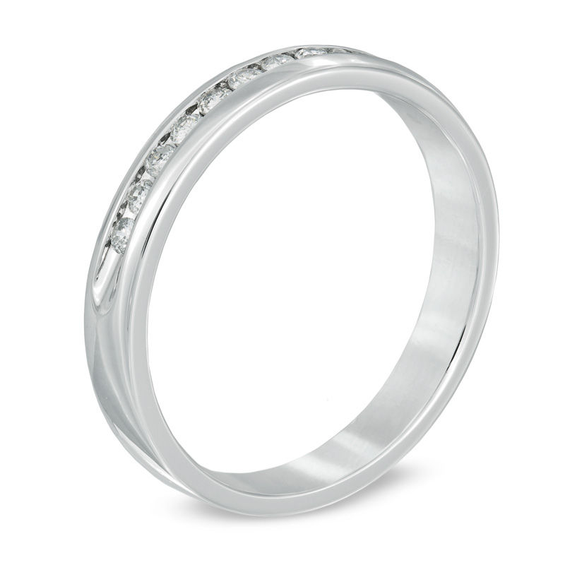 Main Image 2 of Previously Owned - 1/5 CT. T.W. Diamond Anniversary Band in Sterling Silver