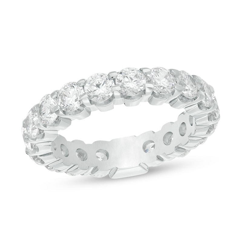 Main Image 1 of Previously Owned - 3 CT. T.W. Diamond Eternity Band in 14K White Gold - Size 7