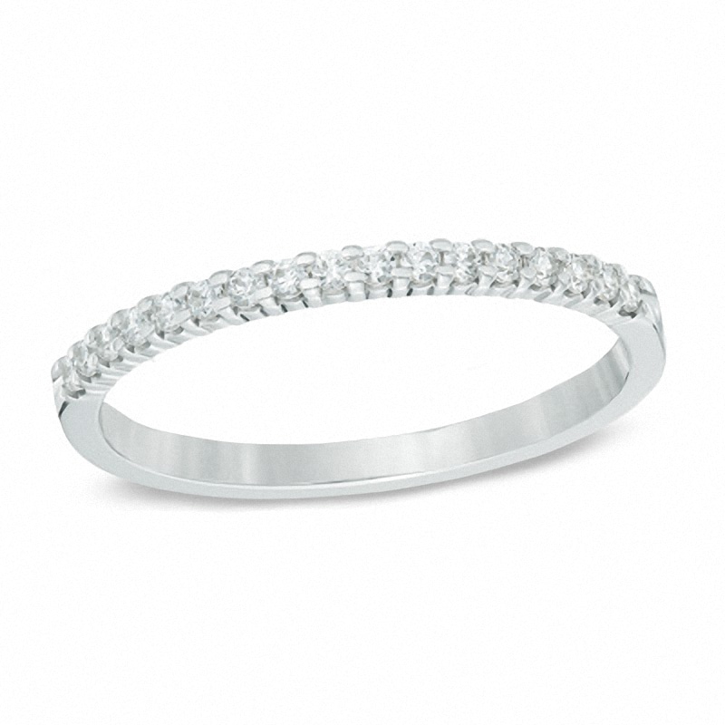 Main Image 1 of Previously Owned - 1/6 CT. T.W. Diamond Band in 14K White Gold