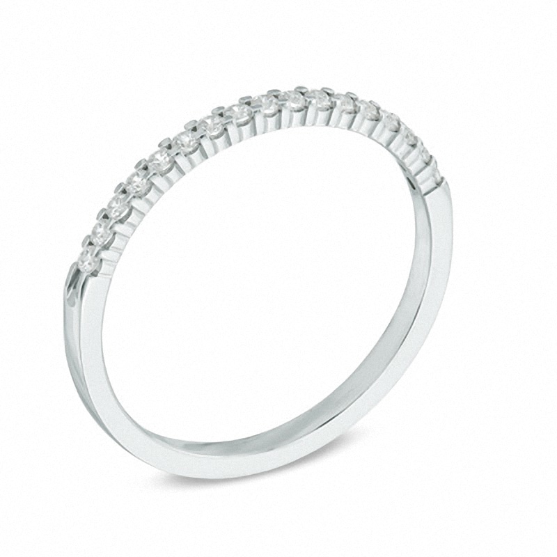 Main Image 2 of Previously Owned - 1/6 CT. T.W. Diamond Band in 14K White Gold