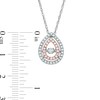 Thumbnail Image 2 of Previously Owned - 3/8 CT. T.W. Diamond Teardrop Pendant in 10K Two-Tone Gold