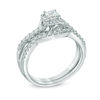 Thumbnail Image 2 of Previously Owned - 3/4 CT. T.W. Princess-Cut Diamond Frame Twist Shank Bridal Set in 10K White Gold
