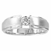 Thumbnail Image 1 of Previously Owned - 1/4 CT. T.W. Diamond Solitaire Wedding Band in 14K White Gold