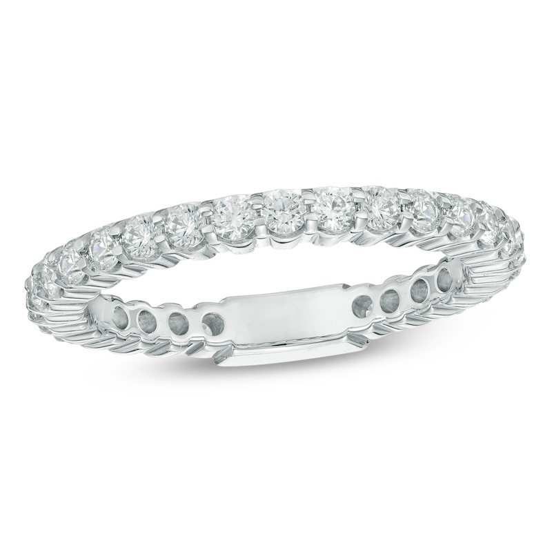 Main Image 1 of Previously Owned - 1 CT. T.W. Diamond Eternity Band in 14K White Gold