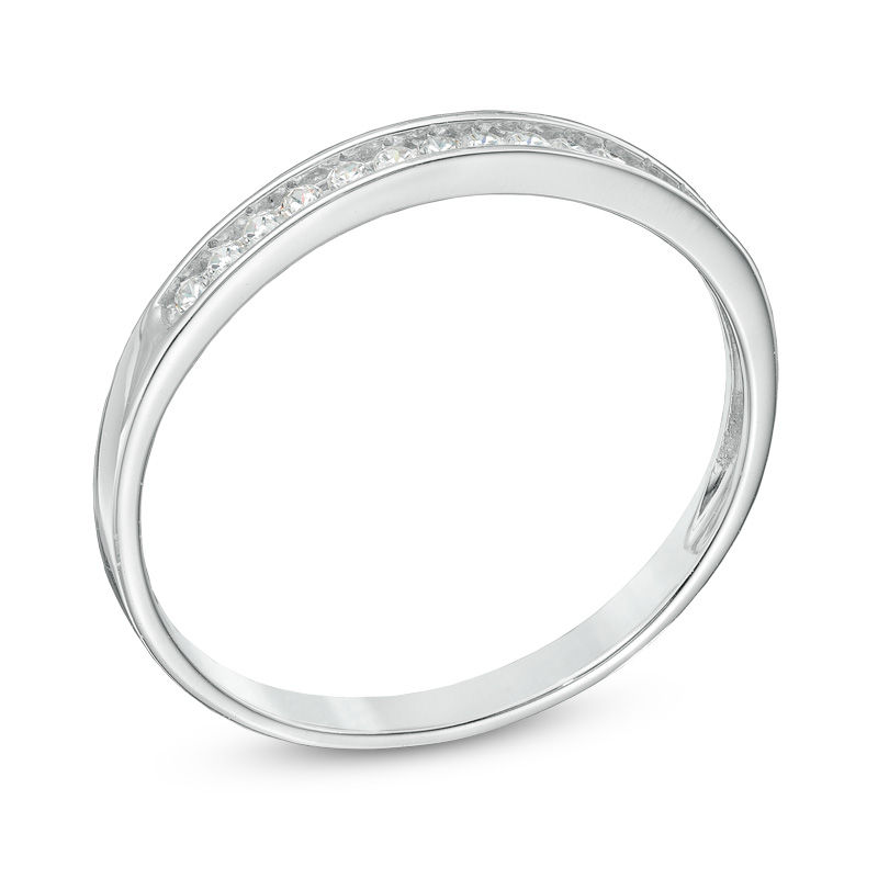 Main Image 2 of Previously Owned - 1/10 CT. T.W. Diamond Anniversary Band in 10K White Gold