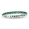 Thumbnail Image 1 of Previously Owned - Emerald Eternity Band in 14K White Gold