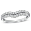 Thumbnail Image 1 of Previously Owned - 1/3 CT. T.W. Diamond Contour Wedding Band in 14K White Gold