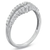 Thumbnail Image 2 of Previously Owned - 1/3 CT. T.W. Diamond Contour Wedding Band in 14K White Gold