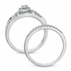 Thumbnail Image 3 of Previously Owned - 1/5 CT. T.W. Diamond Heart-Shaped Bridal Set in 10K White Gold