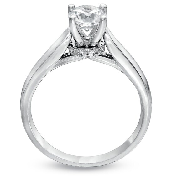 Previously Owned - For Eternity 1/2 CT. T.w. Diamond Engagement Ring in 14K White Gold