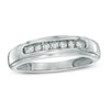 Thumbnail Image 0 of Previously Owned - Men's 1/4 CT. T.W. Diamond Comfort Fit Anniversary Band in 10K White Gold