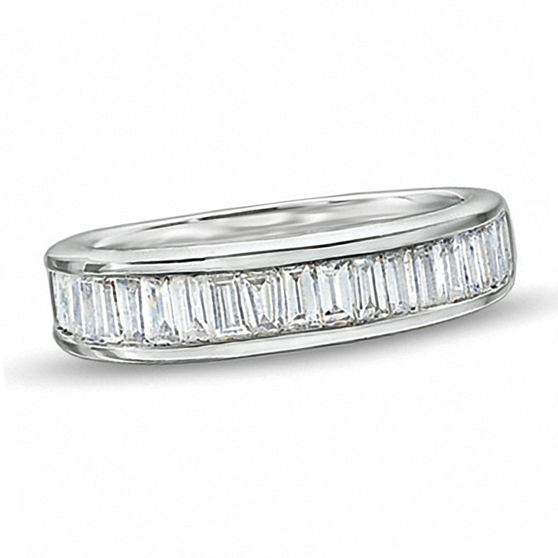 Main Image 1 of Previously Owned - 1/4 CT. T.W. Baguette Diamond Channel Band in 14K White Gold