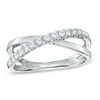 Thumbnail Image 1 of Previously Owned - 1/3 CT. T.W. Diamond Orbit Ring in 10K White Gold