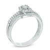 Thumbnail Image 2 of Previously Owned - 1/3 CT. T.W. Diamond Square Frame Bridal Set in 10K White Gold